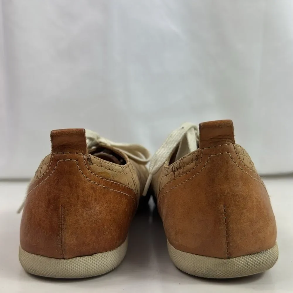 Kork-ease Silvia Brown Cork Leather Women's Sneakers